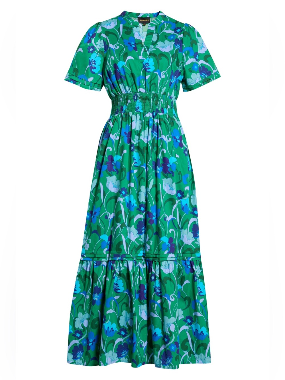 SUGARLIPS Lara Floral Print A-Line Dress